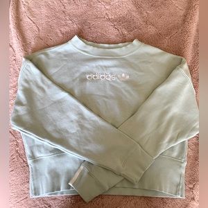 Adidas cropped mint green sweatshirt!